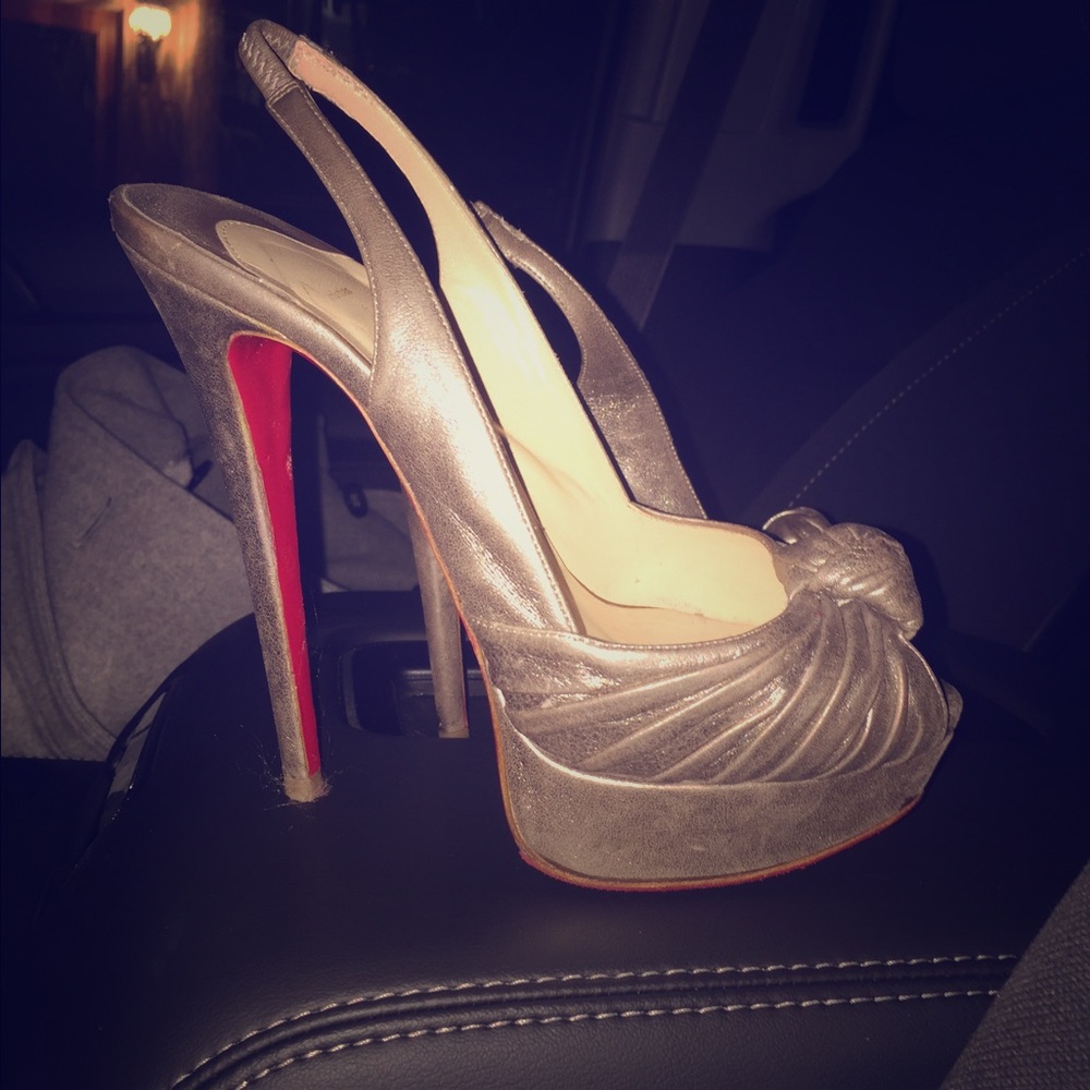COPY - Christian Louboutin Jenny Slingback OpenToe Heels